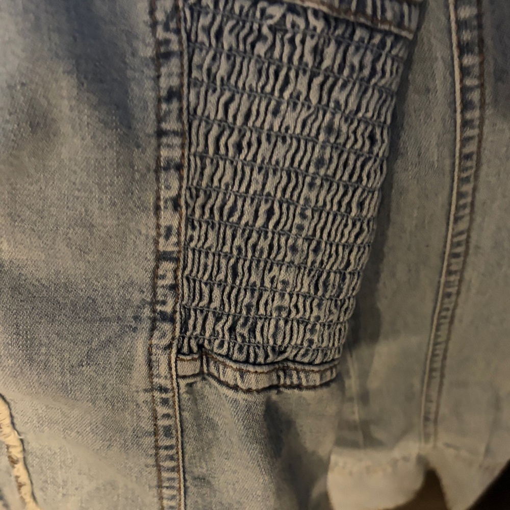 We The Free Blue Denim Jacket
